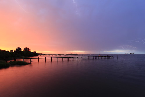 sunset sky storm weather project cloudy sunsets lightning planetearth indianriver kmprestonphotography projectweather