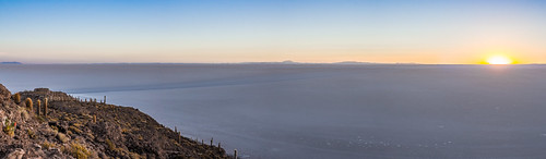 Uyuni's Salt Flats - Sunrise Panorama by matiasrquiroga, Another one from that moment. This panorama was meant to be a lot wider, but I somehow did it wrong