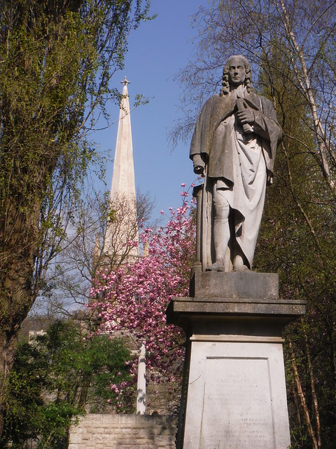 Dr Isaac Watts Monument and Chapel Spire, Abney Park Cemetery SWC Short Walk 26 - Woodberry Wetlands (Stoke Newington Reservoirs)