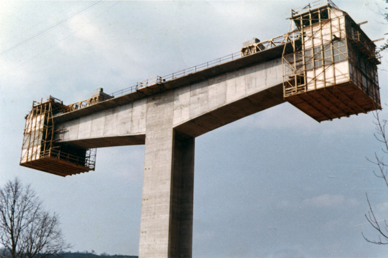 Construction du pont de la Pyle (Jura)
