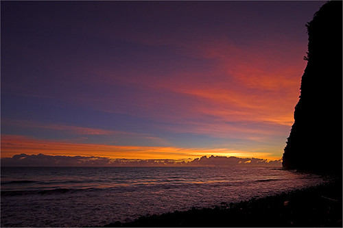 beach sunrise landscape hawaii waimanu