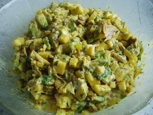Geflügel-Salat mit Avocado und Mango | kuechenlatein.com/gef… | Flickr