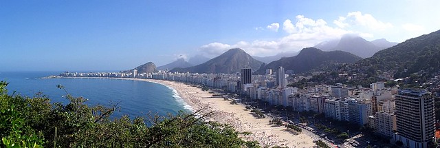 Praia de Copacabana beach - Forte do Leme - Forte Duque de Caxias - Rio de Janeiro - Brasil