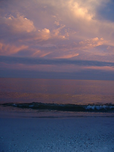 sunset beach clouds wave roadtrip gulfcoast