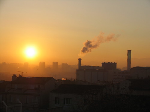 sun france saint fog sunrise louis soleil marseille factory smoke brouillard usine brume lever fumée cheminées 15e sucres