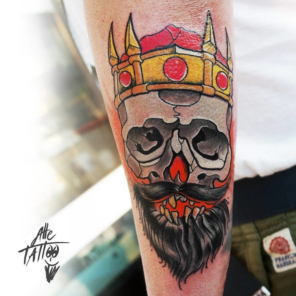 skull #KING #happyalletattoo #tattoo #ink #tatuaggio #all… | Flickr