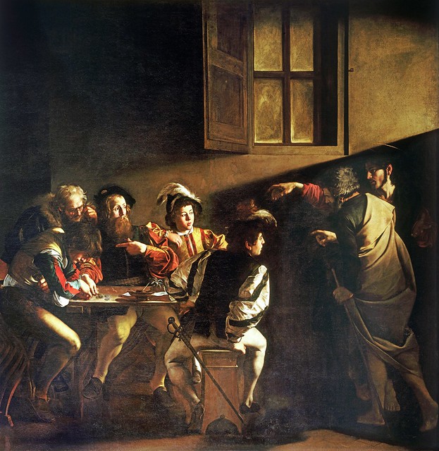 Caravaggio - Calling of saint Matthew [1599-1600] -