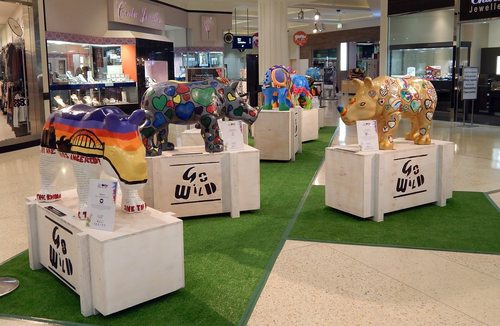 Rhino Display, Roselands Shopping Centre, Roselands, Sydney, NSW.