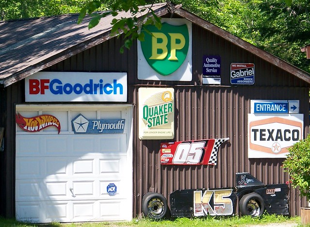 Old automotive-related signs