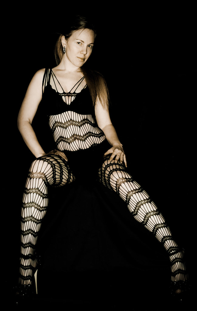 Too sexy in my black lingerie