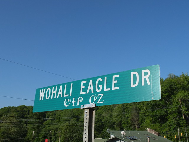 Cherokee road sign