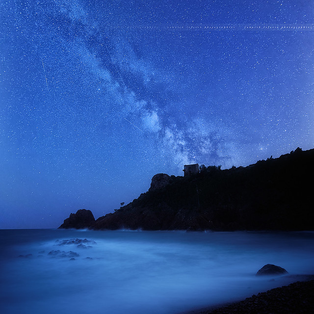 [ Vertorama ] Milky Way on Cap Maubois ( Var - France )