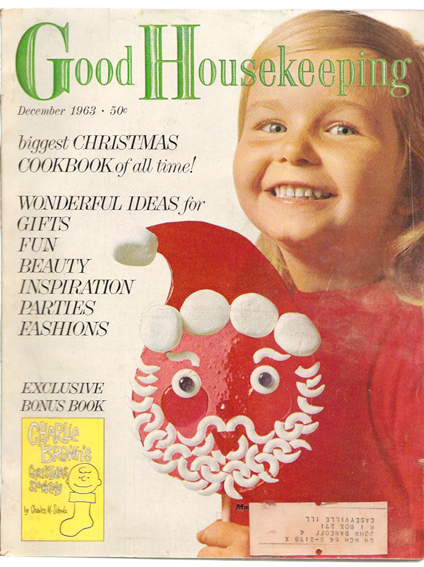 Good Housekeeping December 1963 Charlie Brown's Christmas Stocking Schulz