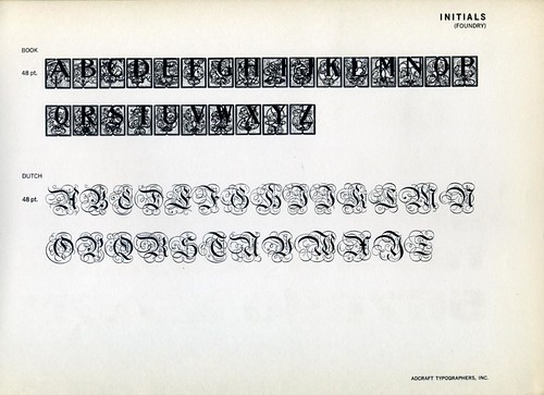 Specimen Initals Initials Type Specimen | From dailytypespecimen.com | Flickr