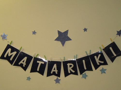 Matariki banner at Hornby Library