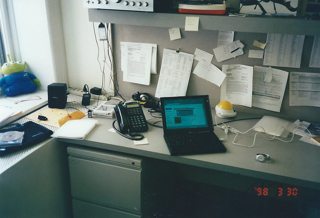 My office in the Dekum - Wieden and Kennedy, Portland - 1998