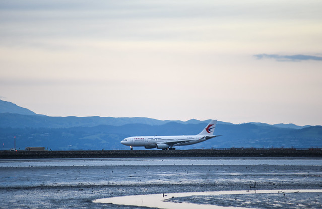 china eastern takes off for shanghai pudong