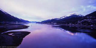 Alaska 2014: Gastineau Channel Sunrise panoramic