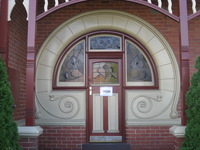 The Art Nouveau Front Door of 