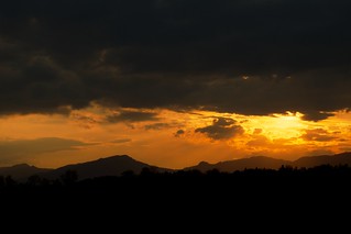 Sunset over the Jura
