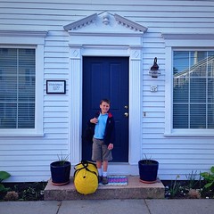 Luke packed up ready for his 5th grade Friends Academy camping adventure tonight.
