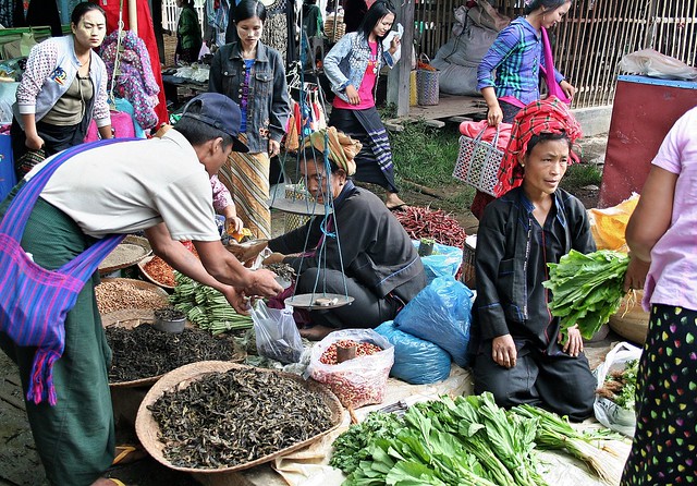 Nampan Market, Inle Lake, Myanmar
