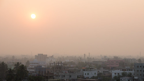 sunset orange skyline bd bangladesh khulna khulnadivision