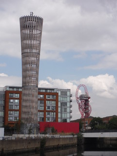 Giant Olympic Torch and Arcelor Mittal Orbit SWC Short Walk 21 - The Line Modern Art Walk (Stratford to North Greenwich)