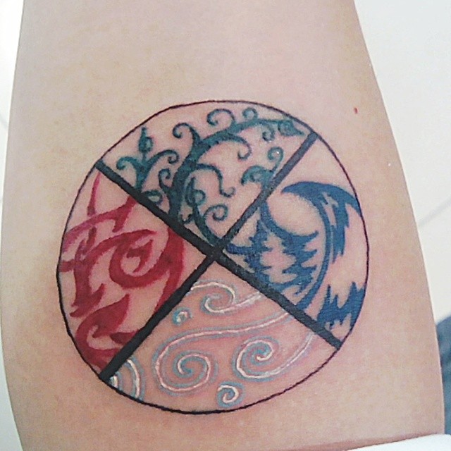 Second #tattoo #elements #earth #air #fire #water #wicca
