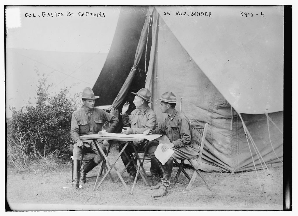 Col. Gaston & Captains on Mex. Border (LOC)