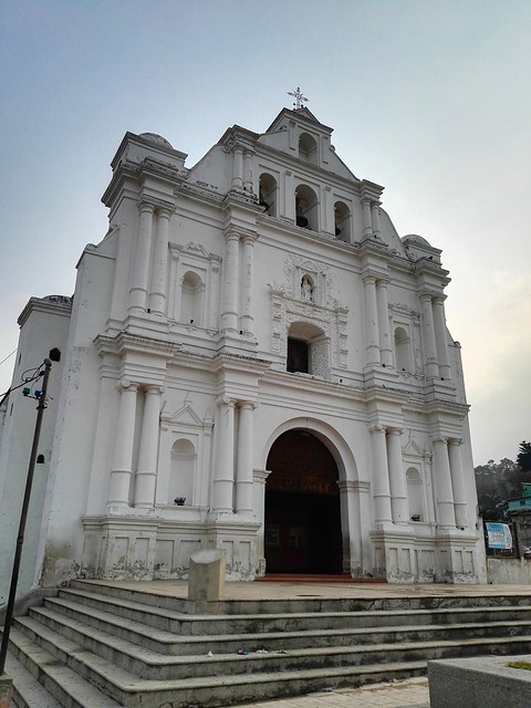 Facade of the San Cristobal's church, Totonicapán, Guatemala