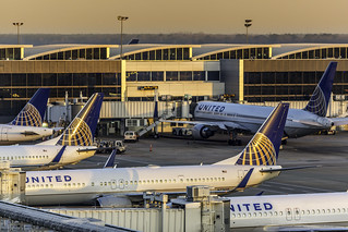 United Planes At Terminal C