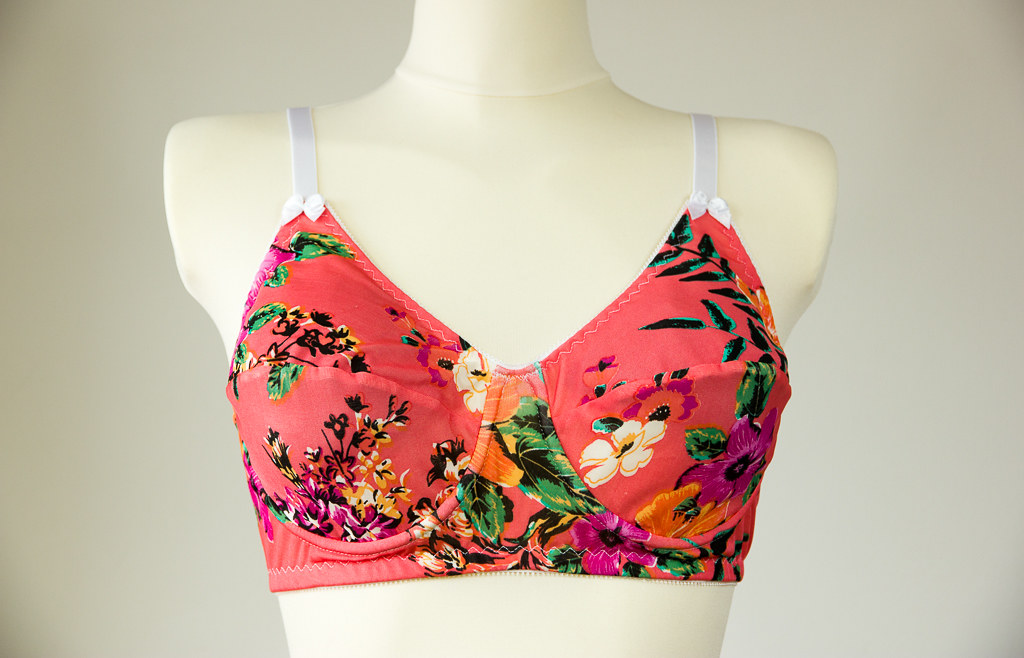 Floral Rose Garden Bra in Coral Red | www.etsy.com/shop/Coco… | Flickr