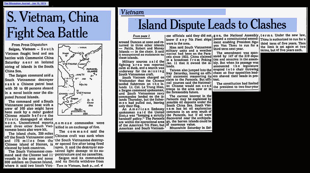 S Vietnam, China Fight Sea Battle - The Milwaukee Journal - Jan 19, 1974
