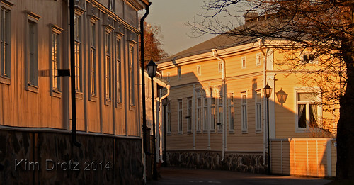 street old sunset finland town tammisaari ekenäs