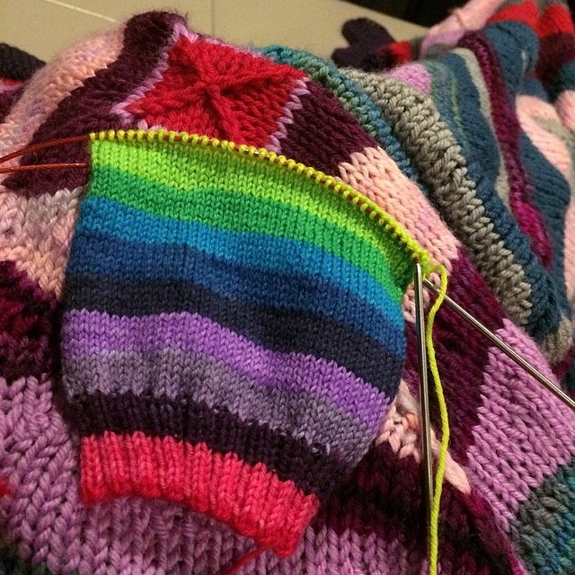 So. Much. Color. #rainbow #selfstriping #socks #knittersgo… | Flickr
