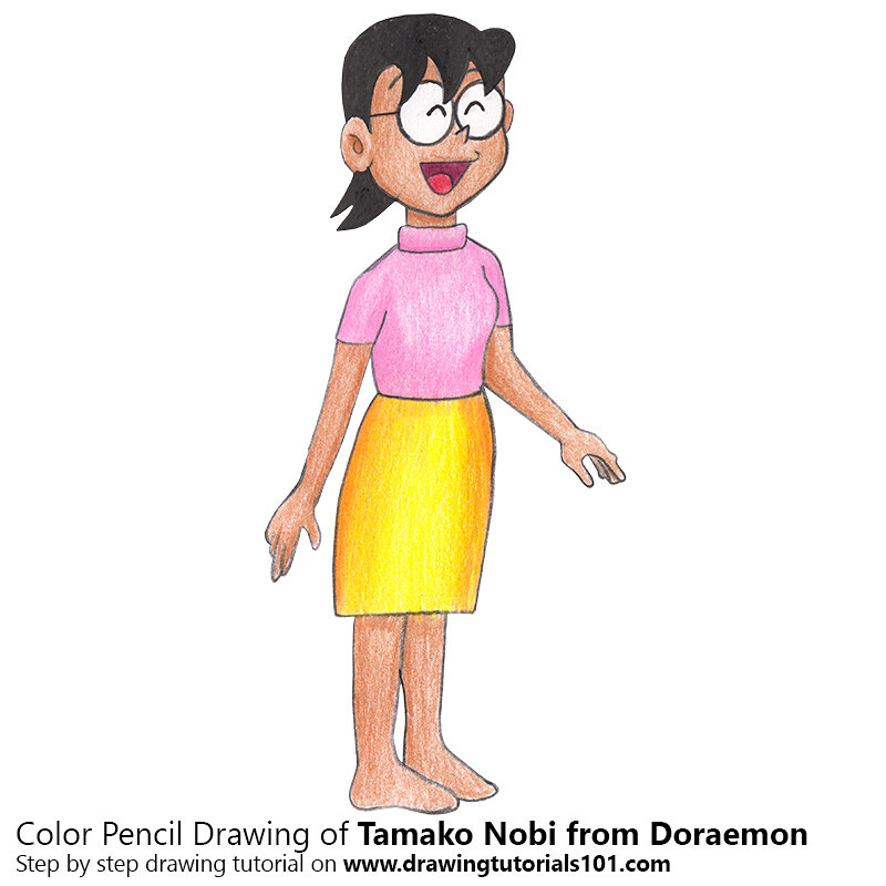 Tamako Nobi from Doraemon with Color Pencils [Time Lapse] | Flickr