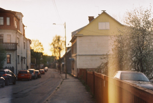 soup town sunset by Liis Klammer, 54th roll of filmfilm analog 35mm estonia kodak bokeh lightleak 200 zenit eesti tartu zenitet
