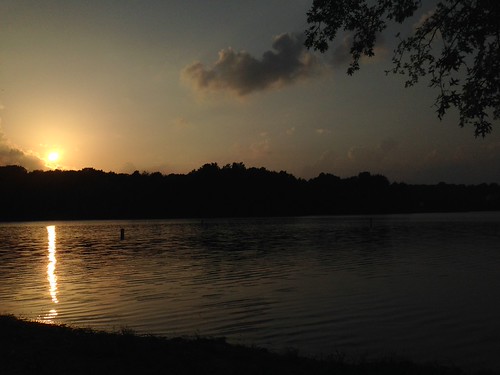 Sunset over lake following a beautiful day #sunsets #beachlife #vacation #stateparks by gapp101229@sbcglobal.net, 