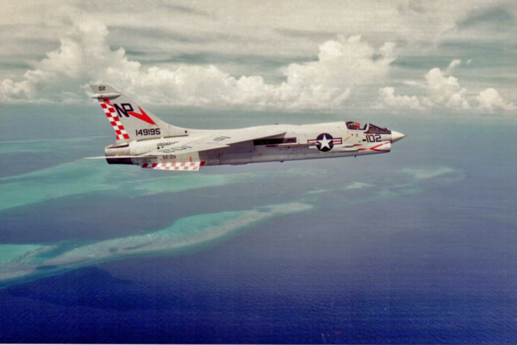 VF-211 F-8E Crusader BuNo 149195