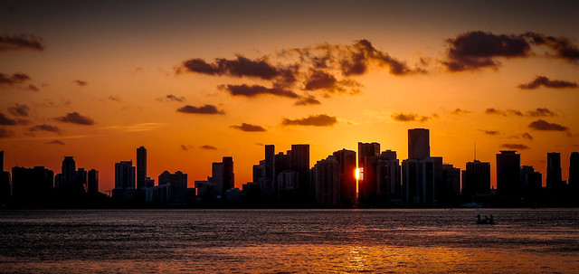 Sunset in Miami. © ®