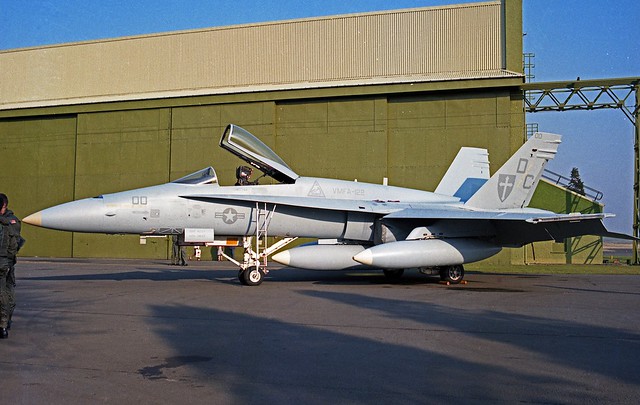 161952 F-18A USMC @ Edinburgh 1987