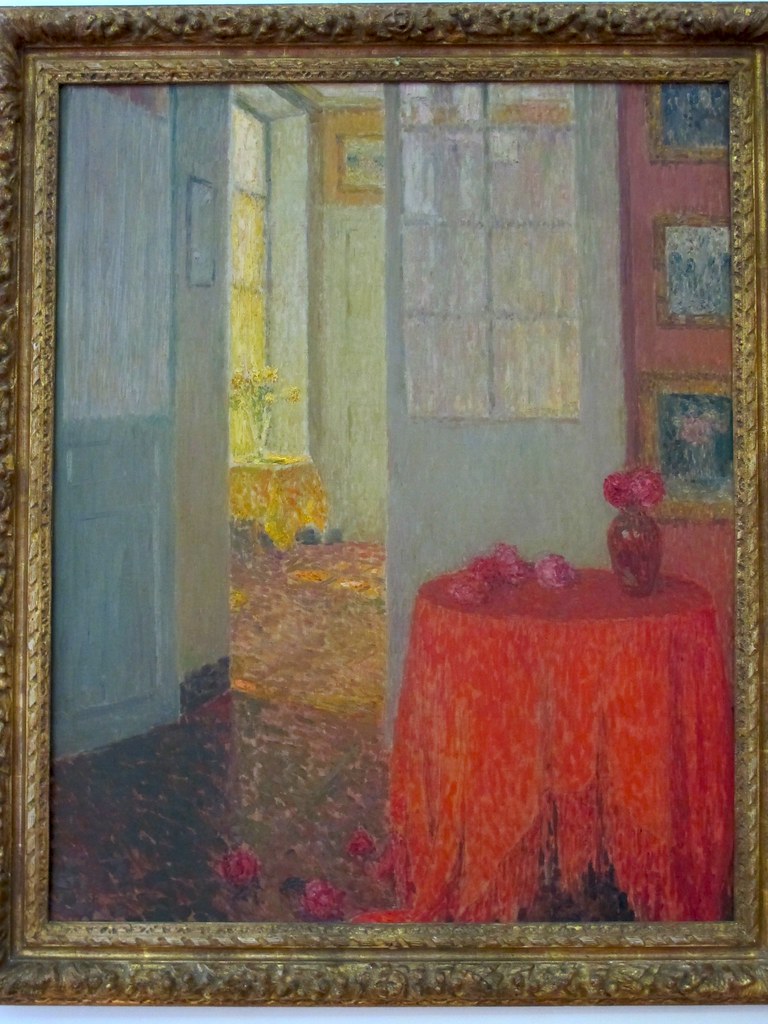 La nappe rouge (1931), Henri Le Sidaner - Exposition « Henri Le Sidaner et la douceur de vivre (1862-1939) », Musée des Beaux-Arts de Cambrai (59)