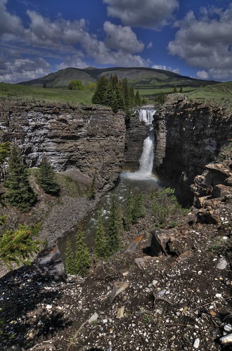 alberta canada yahatinda river waterfall landscape rockies rockymountains albertarockies nikon d300s tokina 1224 sundre