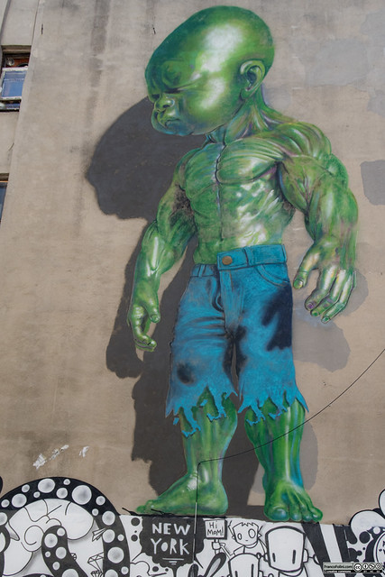 Green Baby Hulk” by Ron English