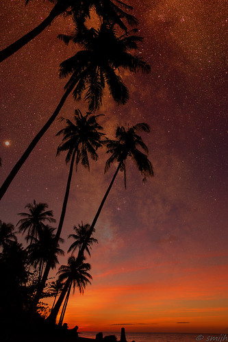 sunset color beach sunrise way stars island asia philippines camiguin southeast milky visayas pilipinas mindanao bisayas
