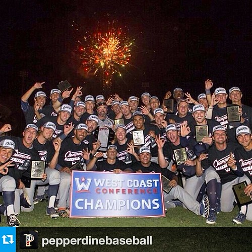 #Repost from @pepperdinebaseball  ---  Proud of these young men on taking the first step in the post season. Winning WCC Conference and Championship for automatic bid. #dogpile #pepperdine #baseball #winning #fitness #ncaa #wcc #mlb #zero