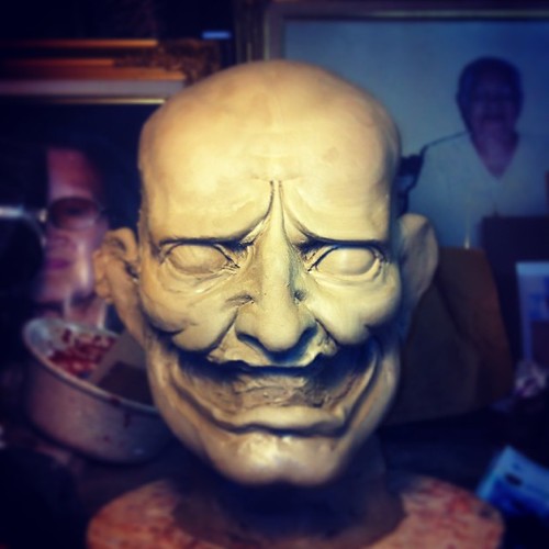 #hannya #workinprogress #art #artfido #nawden #nohmask #japaneseart #artbasel #sculpture #ceramic #contemporaryart #painting #clay #bust #ceramicart #bronze #tattoo #japanesetattoo #tattooart | by trevorjamesfoster