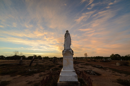 australia cemetery charterstowers clouds dawn grave light queensland sky sunrise caldwell ankh
