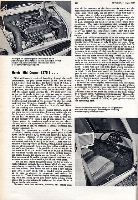 Morris Mini Cooper 1275 S Road Test 1964 (3)